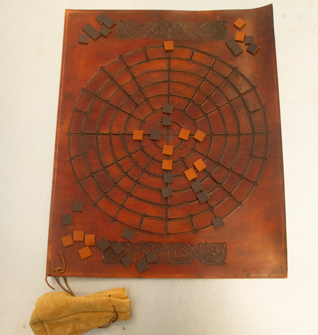 Fidchell Hand-crafted Leather Board