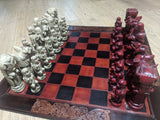 De Luxe Leather Chess board