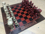 De Luxe Leather Chess board