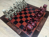 De Luxe Leather Chess board