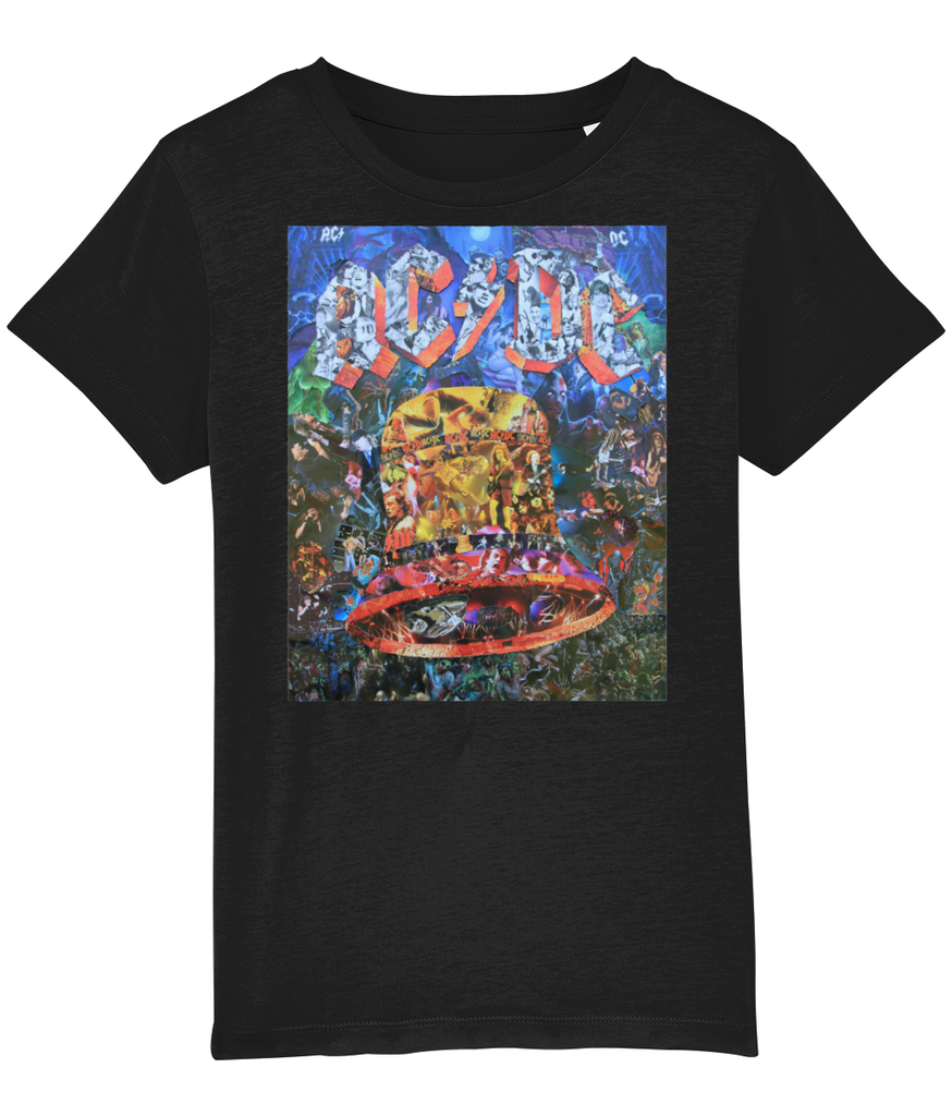 AC/DC Hells Bells Collage Kids T-Shirt