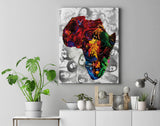 Bob Marley Africa Canvas Print - multymedia