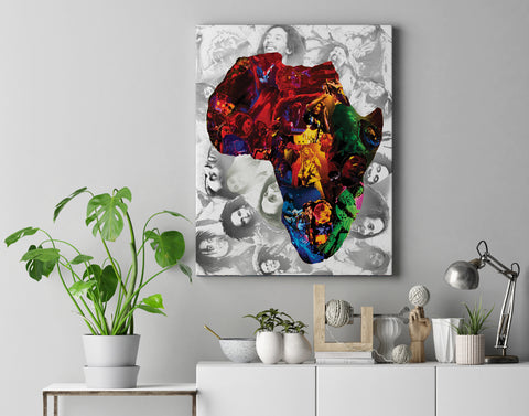Bob Marley Africa Canvas Print - multymedia