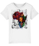 Bob Marley Africa Collage Kids T-Shirt