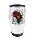 Bob Marley Africa Collage Travel Mug 14oz - multymedia