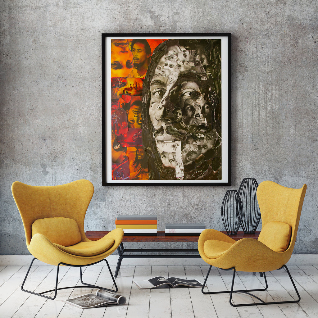 Bob Marley Collage Giclee Print - multymedia
