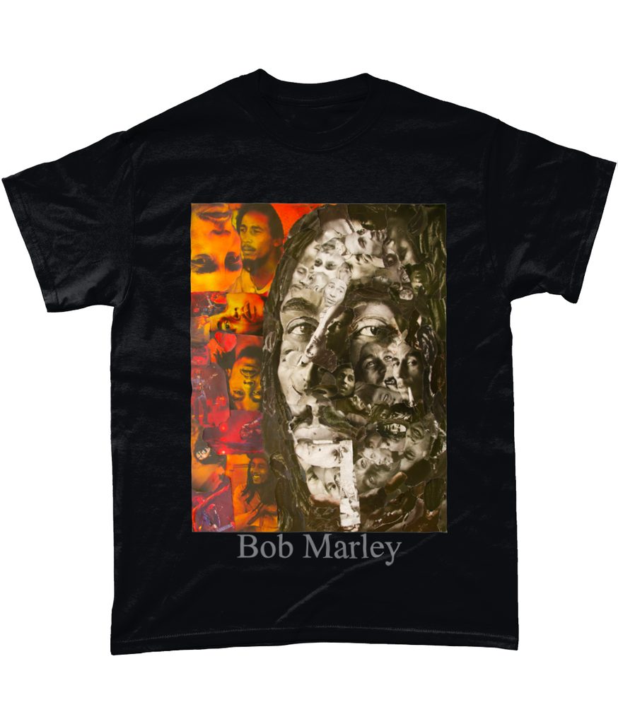 Bob Marley Collage Short-Sleeve T-Shirt - multymedia