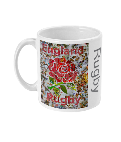 England Rugby Collage Mug - multymedia