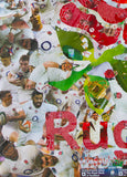England Rugby Collage / Art Giclee Print - multymedia