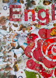 England Rugby Collage Short-Sleeve T-Shirt - multymedia