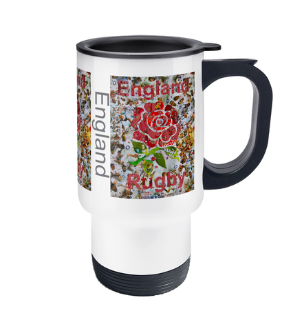 England Rugby Travel Mug 14oz - multymedia