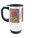 England Rugby Travel Mug 14oz - multymedia