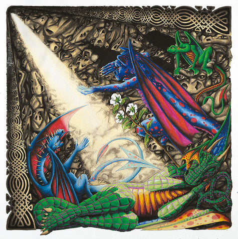 Dragon Cave Poster by Francis Morgan - multymedia