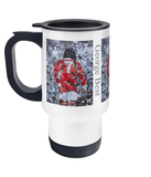 George Best Collage Travel Mug 14oz - multymedia
