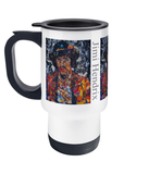 Jimi Hendrix Collage Travel Mug 14oz - multymedia