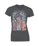 Jimi Hendrix Collage Womens T Shirt