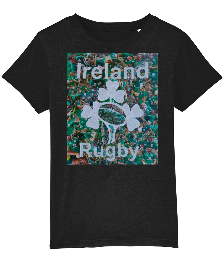 Ireland Rugby Collage Kids T-Shirt