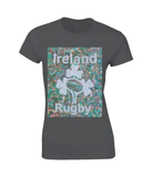 Ireland Rugby Collage Womens T Shirt