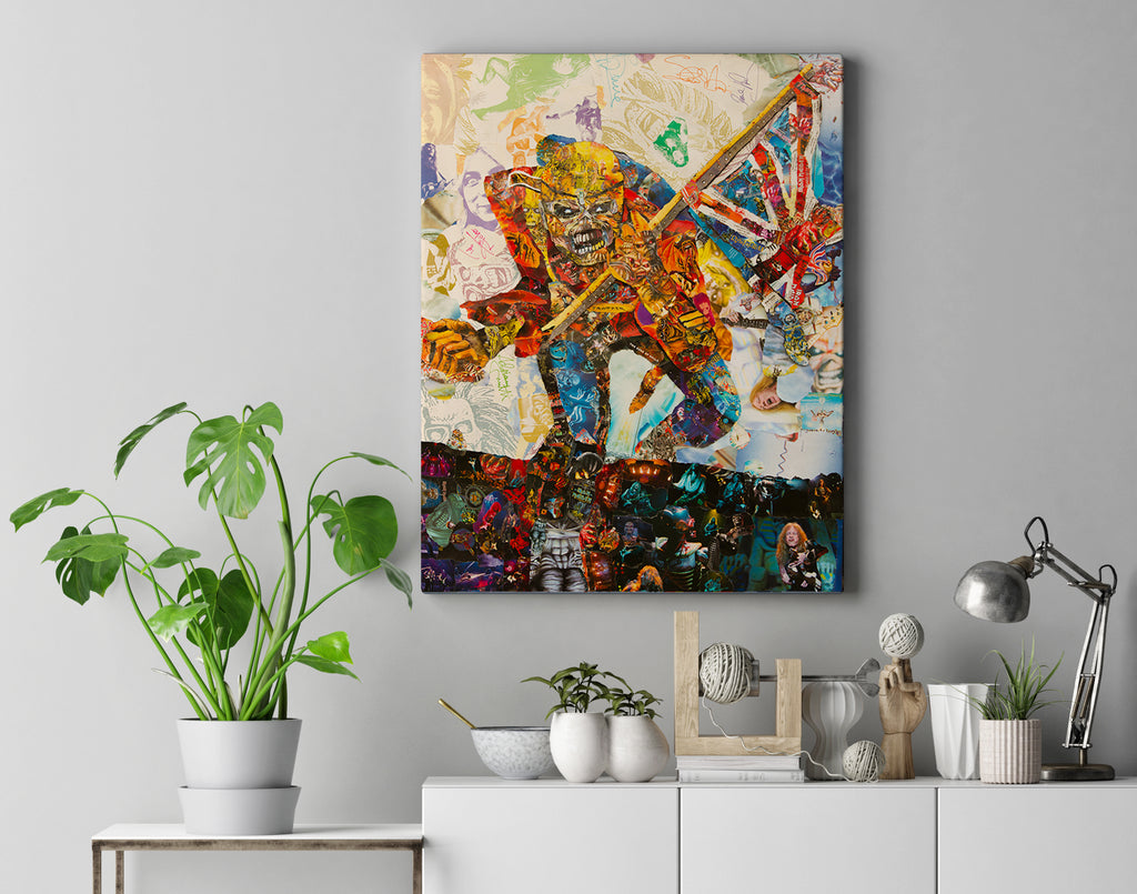 Iron Maiden The Trooper Canvas Print - multymedia