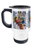 Jimmy Page Led Zeppelin Collage Travel Mug 14oz - multymedia