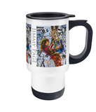 Jimmy Page Led Zeppelin Collage Travel Mug 14oz - multymedia