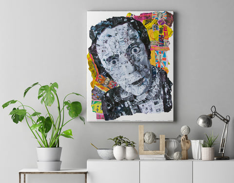 Johnny Rotten Sex Pistols Collage Canvas Print