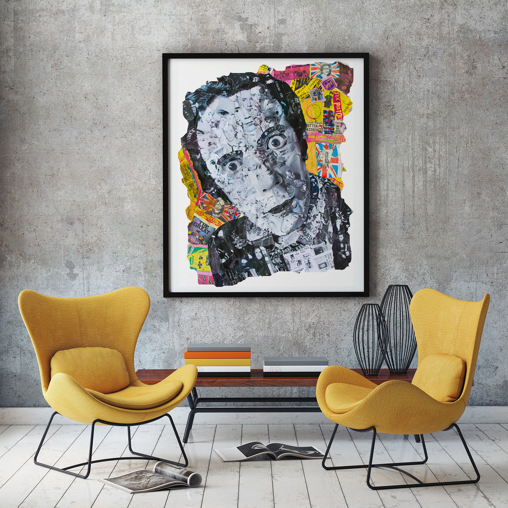 Johnny Rotten Sex Pistols Collage Giclee Print