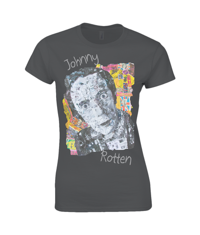 Johnny Rotten Collage Womens T Shirt
