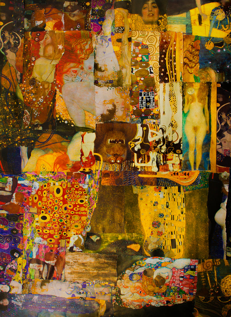 Klimt Collage Giclee Print