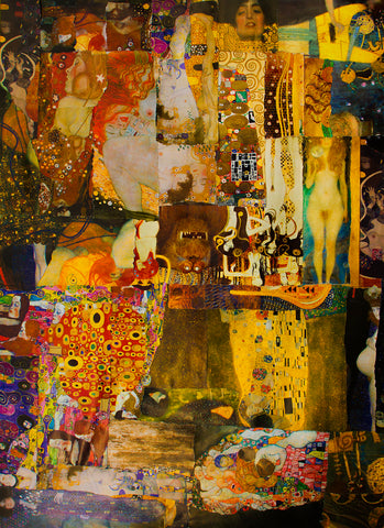 Klimt Collage Giclee Print
