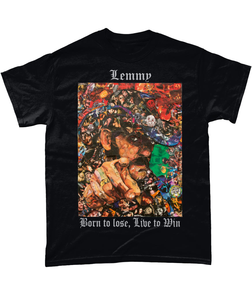 Lemmy of Motorhead Collage Short-Sleeve T-Shirt - multymedia