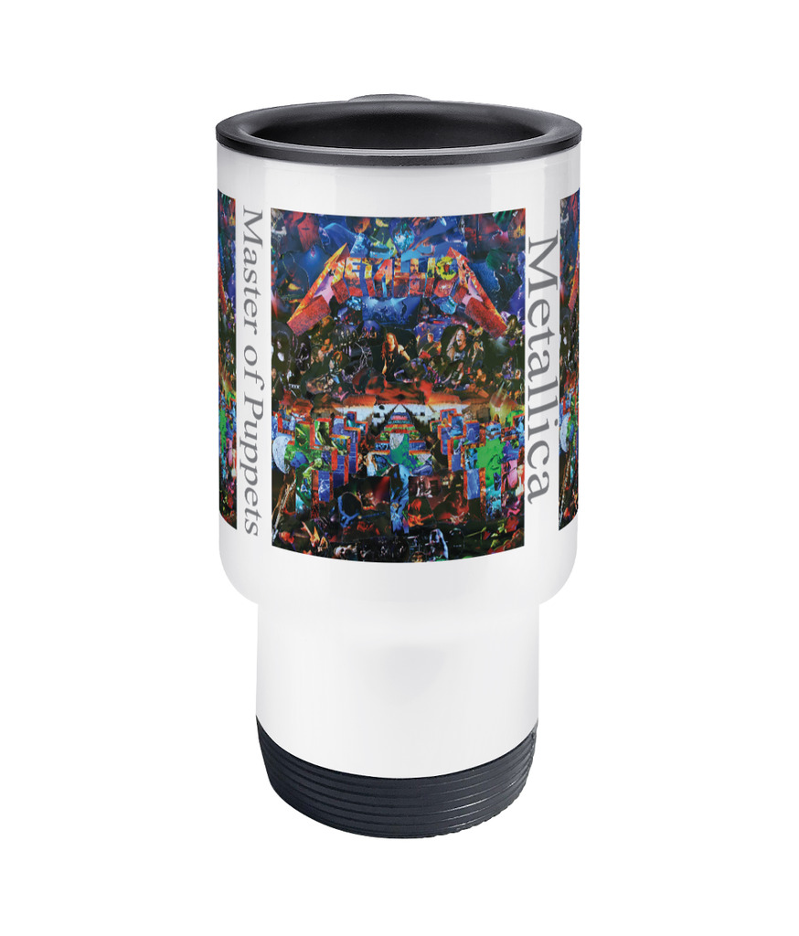 Metallica Master of Puppets Collage Travel Mug 14oz - multymedia