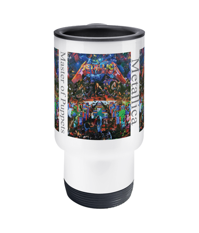 Metallica Master of Puppets Collage Travel Mug 14oz - multymedia