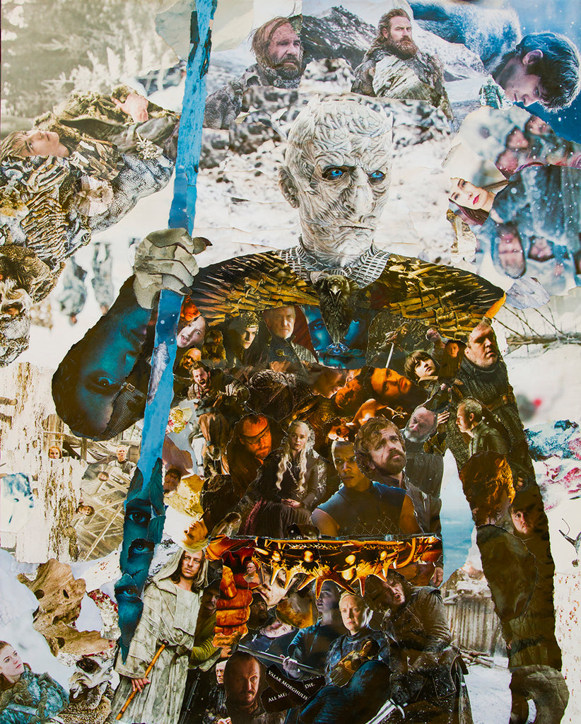 Night King from Game of Thrones Collage Poster - multymedia