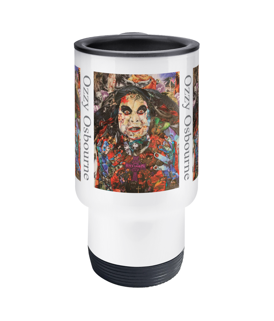 Ozzy Osbourne Black Sabbath Collage Travel Mug 14oz - multymedia