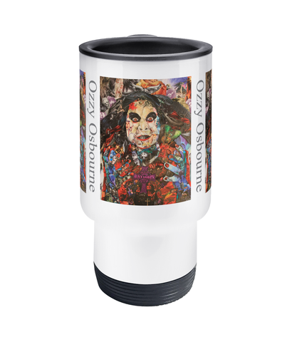 Ozzy Osbourne Black Sabbath Collage Travel Mug 14oz - multymedia