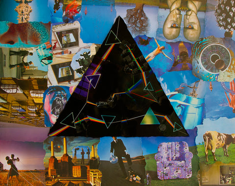 Pink Floyd Darkside Collage Poster 2 - multymedia