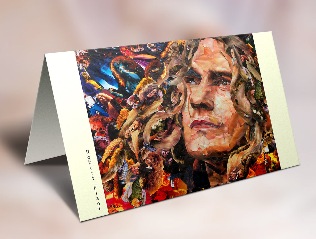 Robert Plant of Led Zeppelin Greeting Card - multymedia