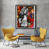 Robert Plant Collage Giclee Print - multymedia