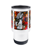 Robert Plant Dove Collage Travel Mug 14oz - multymedia