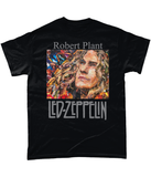 Led Zeppelin Robert Plant Collage Short-Sleeve T-Shirt - multymedia
