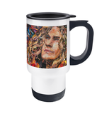 Robert Plant Led Zeppelin Collage Travel Mug 14oz - multymedia