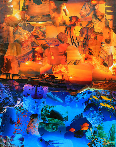 Sunset Ocean Poster - multymedia