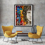 Jim Morrison Collage Poster - multymedia