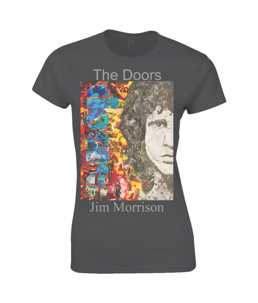 Jim Morrison Collage Womens T Shirt