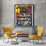 Thin Lizzy Phil Lynott Collage Giclee Print - multymedia