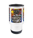 Thin Lizzy Phil Lynott Collage Travel Mug 14oz - multymedia