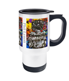 Thin Lizzy Phil Lynott Collage Travel Mug 14oz - multymedia