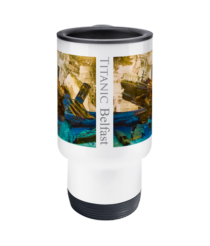 Titanic Collage Travel Mug 14oz - multymedia