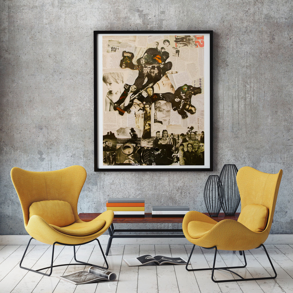 U2 Joshua Tree Collage Giclee Print - multymedia